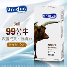 ◤ViVi◥unidus優您事 動物系列保險套-99公牛-持久型 12入