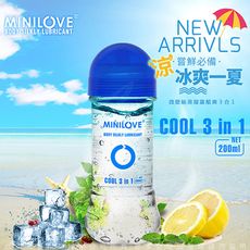 ◤ViVi◥MINILOVE 絲滑凝露 情趣潤滑液  藍色 冰感 200ML