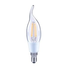 【LUXTEK】LED 拉尾蠟燭型燈泡 4.5W E14 節能 黃光 可調光（CL35）