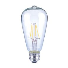 【Luxtek】LED燈泡 復古木瓜燈 6.5W E27 黃光 全電壓 工業風燈泡 (ST64)