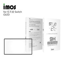 子奇 imos 康寧 Nintendo Switch OLED掌上遊戲機2.5D全透明滿版玻璃保護貼