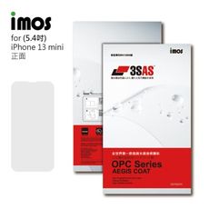 子奇 imos 3SAS iPhone 13 mini 正面背面 疏油疏水螢幕保護貼(塑膠製品)