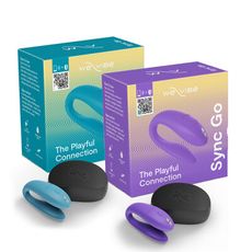 免運中 We-Vibe Sync Go 藍牙雙人共震器 紫/綠 G點振動器 震動 親膚矽膠 靜音防水