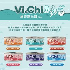 12罐組 Vi.Chi 維齊 魚多多點心罐 80g 貓罐頭 白肉罐 獎勵毛孩幸福首選 海洋豐富蛋白質