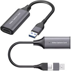 VC03 Type-C+USB二合一轉HDMI影像擷取卡(4K輸入/輸出輸入雙用/外接採集卡/Swi