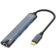 NC03 Type-C轉3.5mm音頻孔+USB2.0多功能轉換器