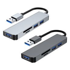 HUB-06 USB3.0+USB2.0+SD+TF 五孔集線器
