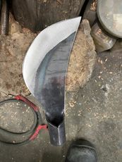 「工具家達人」 台灣製 鐵管 綠竹筍刀 三角筍刀 採筍刀 竹筍刀 北部採筍 右手 磨利 附一尺柄00