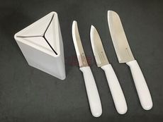 YAXELL 迷你廚房刀架套裝 有架子 三德刀 水果刀 番茄刀 菜刀 料理刀