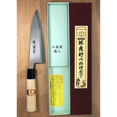 堺孝行 霞研 出刃 雞肉刀 霞研系列 165mm 魚刀 安來鋼 白鋼 - 06036