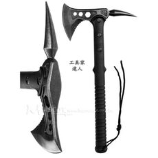 「工具家達人」 SHOOTER 射手戰鬥斧 斧頭 登山斧 釜頭 露營 登山 營地斧 生存斧 斧頭 菜