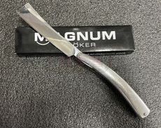 BOKER MAGNUM FLEET STREET RAZOR-剃刀 剃刀 厚 剃頭刀 折刀
