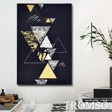 TROMSO北歐生活版畫有框畫-星空三角WA68-61x41cm/幾何壁畫民宿客廳臥室