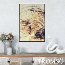 TROMSO時尚風華抽象有框畫大幅-探索夏宮W978-62x92cm/藝術 布置 線條