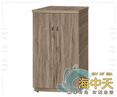 {{海中天休閒傢俱廣場}}L-08摩登時尚玄關系列518-07355_灰橡2×3.5尺開門鞋櫃