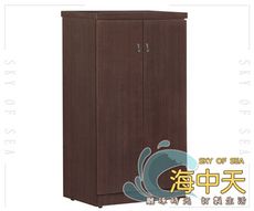 {{海中天休閒傢俱廣場}}L-08摩登時尚玄關系列518-07351_2×3.5尺胡桃開門鞋櫃