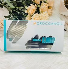 ☆潼漾小舖☆ MOROCCANOIL 大板梳禮盒 摩洛哥優油 100ml+陶瓷離子大板梳