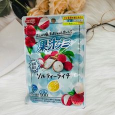 ☆潼漾小舖☆ 日本 Meiji 明治 果汁QQ軟糖 薄鹽荔枝風味 期間限定 47g