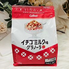 ☆潼漾小舖☆日本 Calbee 加樂比 草莓牛奶風味脆片 600g 早餐脆片 玉米脆片 草莓脆片