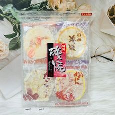 ☆潼漾小舖☆ 日本 竹新製果 磯燒 綜合仙貝 煎餅 海鮮仙貝 96g 蝦風味/蟹風味/章魚風味/魷魚