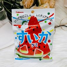 ☆潼漾小舖☆ 日本 kabaya 卡巴 西瓜造型軟糖 50g 軟糖 西瓜風味