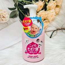 ☆潼漾小舖☆ 日本 Unimat Riken寶貝桃葉 泡沫洗髮沐浴乳 500ml 泡泡洗 桃葉精華