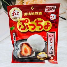 ☆潼漾小舖☆ 日本 UHA 味覺糖 ぷっちょ  普超軟糖 草莓大福風味 50g