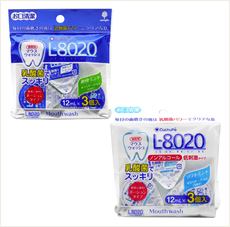 ☆潼漾小舖☆L8020漱口水 K-7093清新薄荷(藍)/K-7094舒潤薄荷(白)1 2ml*3入