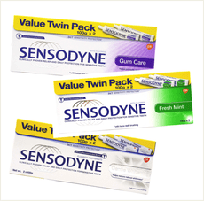 ☆潼漾小舖☆ SENSODYNE 牙膏 100g*2 (亮白-白/薄荷-綠/牙齦護理-紫)