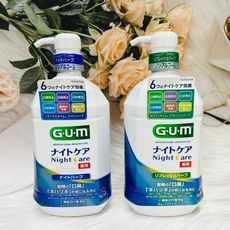 ☆潼漾小舖☆ 日本 GUM 夜間口腔護理漱口水 900ml 兩款可選 清涼草本/溫和草本 夜用 漱口