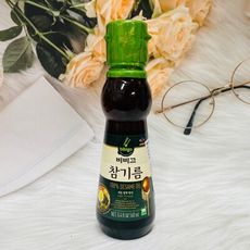 ☆潼漾小舖☆ 韓國 CJ bibigo 芝麻油 160ml 韓國傳統芝麻油 冷壓芝麻油