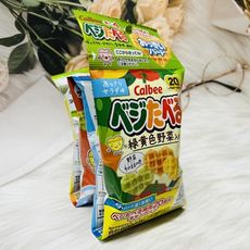 ☆潼漾小舖☆ 日本 Calbee 加樂比 四連餅乾 綠黃野菜餅 愛心餅 彩色愛心 40g