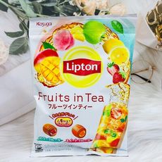 ☆潼漾小舖☆ 日本 Kasugai 春日井 立頓 Lipton 水果茶風味夾心糖 61g 果肉食感