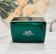 ☆潼漾小舖☆現貨🉐️ 正品 Hermes 愛馬仕 橘綠之泉香皂 50g 含原廠皂盒