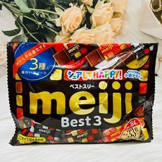 ☆潼漾小舖☆ 日本 Meiji 明治 Best3綜合可可糖 181g 原味/牛奶味/黑可可味