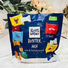 ☆潼漾小舖☆ 聖誕節限定～德國 Ritter SPORT 力特律動 BUNTER MIX 迷你綜合可