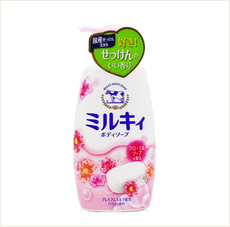 ☆潼漾小舖☆ COW 牛乳石鹼 美肌保濕沐浴乳 (綜合花香) 550ml