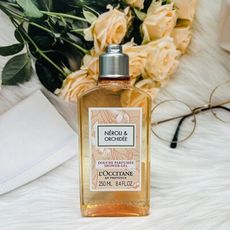 ☆潼漾小舖☆ 法國 L'OCCITANE 歐舒丹 身體沐浴滋潤系列～橙花&蘭花 沐浴膠 250ml