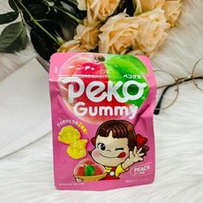 ☆潼漾小舖☆ 日本 Fujiya 不二家 Peco 造型 QQ軟糖 蜜桃風味 50g