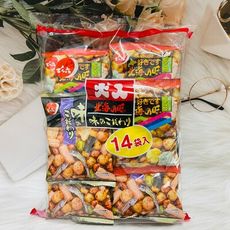 ☆潼漾小舖☆ 日本 天六 北海之味 什錦豆果子 14小袋入 320g