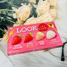 ☆潼漾小舖☆ 日本 Fujiya 不二家 Look 期間限定~草莓風味可可糖 42g 日本四種草莓綜