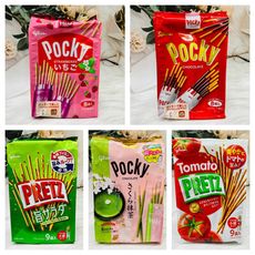 ☆潼漾小舖☆ 日本 glico 格力高 Pocky 百奇 餅乾棒 家庭包 多種口味供選