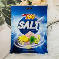 ☆潼漾小舖☆ 馬來西亞產 一百份紅岩鹽檸檬糖(薄荷風味）140g