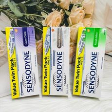 ☆潼漾小舖☆ SENSODYNE 清新薄荷/牙齦護理/溫和亮白 牙膏100g*2入 超值組合