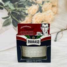 ☆潼漾小舖☆義大利 PRORASO 保濕鬍鬚軟化膏 100ml 麝香/薄荷 鬍前膏 兩款可選