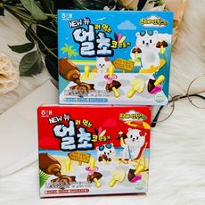 ☆潼漾小舖☆ 韓國 HAITAI 海太 香菇造型DIY巧克力風味餅 36g 包裝盒顏色隨機出貨