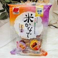 ☆潼漾小舖☆ 日本 三幸製果 二色米果 88g 5小袋裝 醬油風味/梅子風味 甘味 酸味 發酵製法