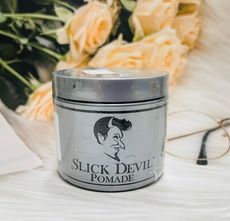 ☆潼漾小舖☆ Slick Devil Pomade 銀惡魔 油頭 水洗式髮油 中黏 滑順感 4oz