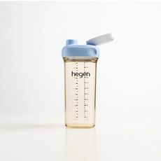 【hegen】金色奇蹟PPSU多功能方圓型寬口水瓶 2.0 330ml-沁藍