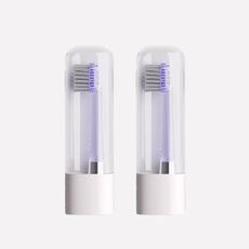 【JIMOK】J6 PRO電動牙刷刷頭兩入組(護齦型刷毛)-太空銀